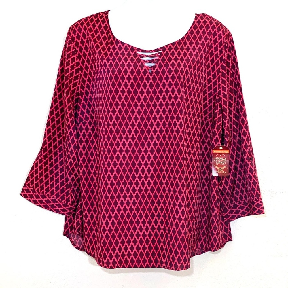 🌺 FLASH SALE 🌺 Faded Glory Blouse NWT Size 4X